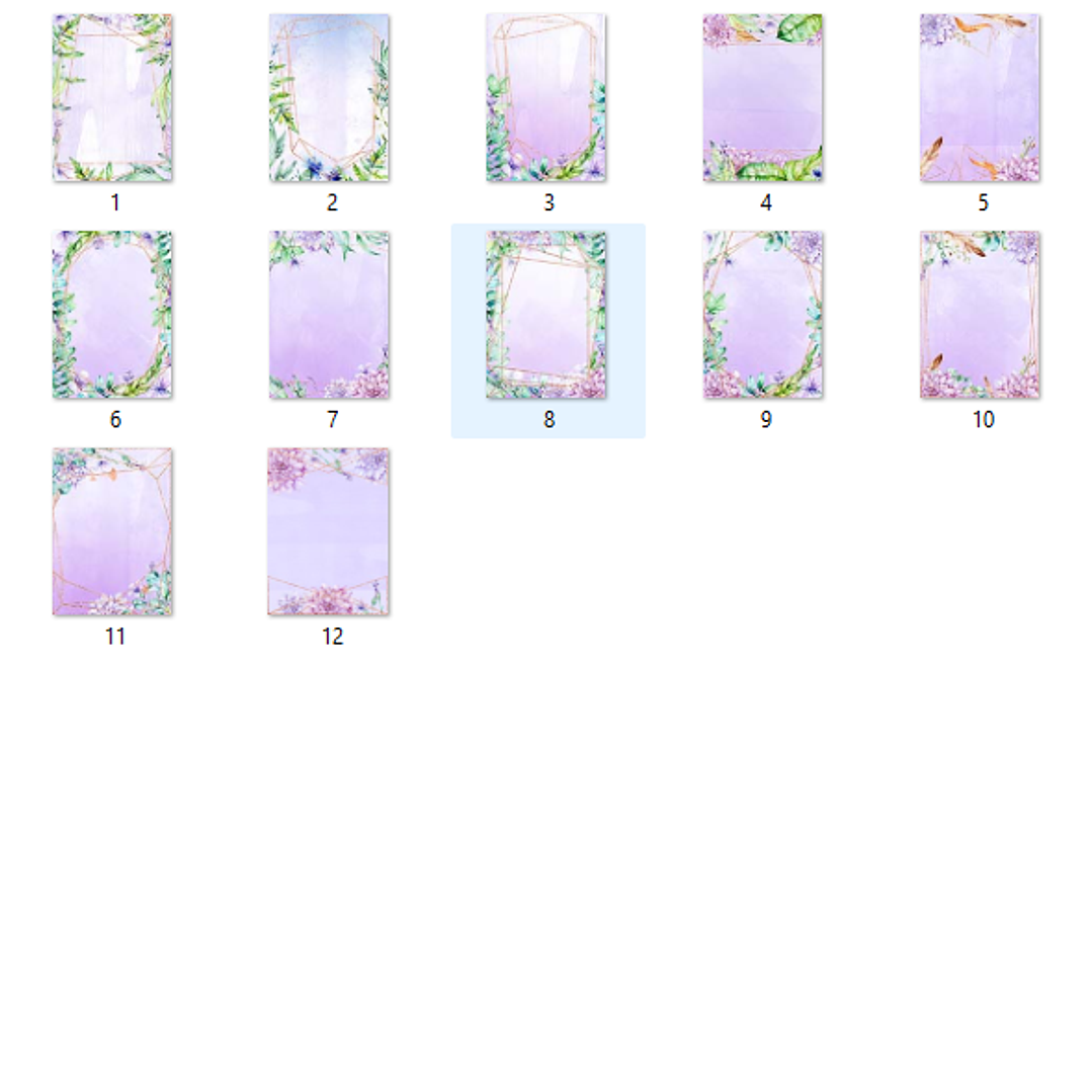 Kit Digital Lavanda Floral  2