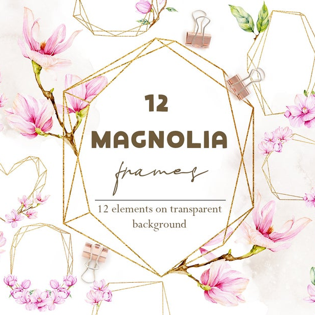 Kit Digital Molduras Floral  1