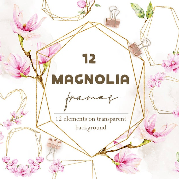 Kit Digital Molduras Floral  1