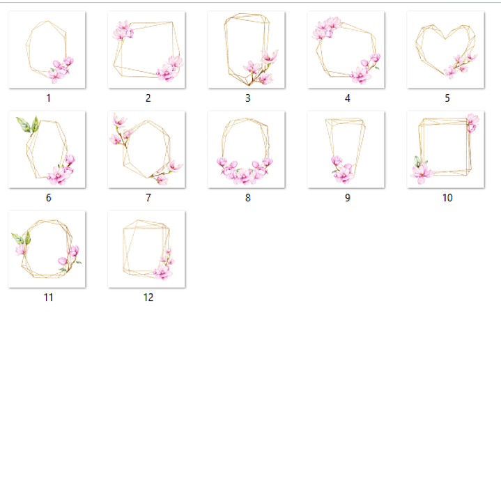 Kit Digital Molduras Floral  3