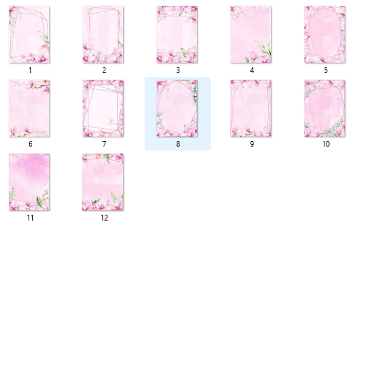 Kit Digital Papeis Molduras De Magnolias  2