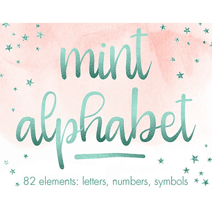 Kit Digital Alfabeto de Menta 