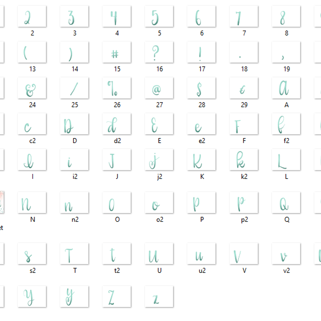 Kit Digital Alfabeto de Menta  2