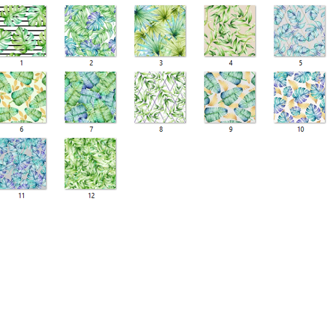 Kit Digital Papeis Folhas de Palmeiras  2