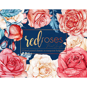 Kit Digital Rosas Vermelhas 