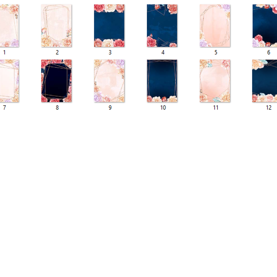 Kit Digital Papeis Moldura Rosas 2