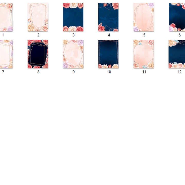 Kit Digital Papeis Moldura Rosas 2