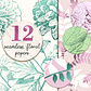 kit Digital Papeis Folhas Floral  - Thumbnail 1