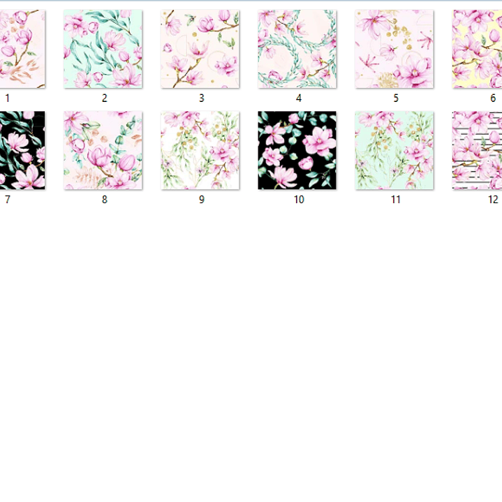 Kit Digital Papeis Flores De Magnolia  2