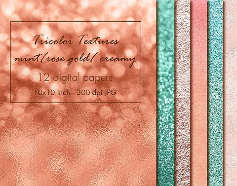 Kit Digital Papeis Texturas Cores 