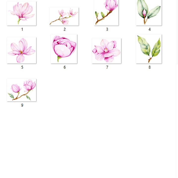 Kit Digital Flores De Magnolias  2