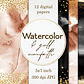 Kit Digital Papeis Aquarela  - Thumbnail 1