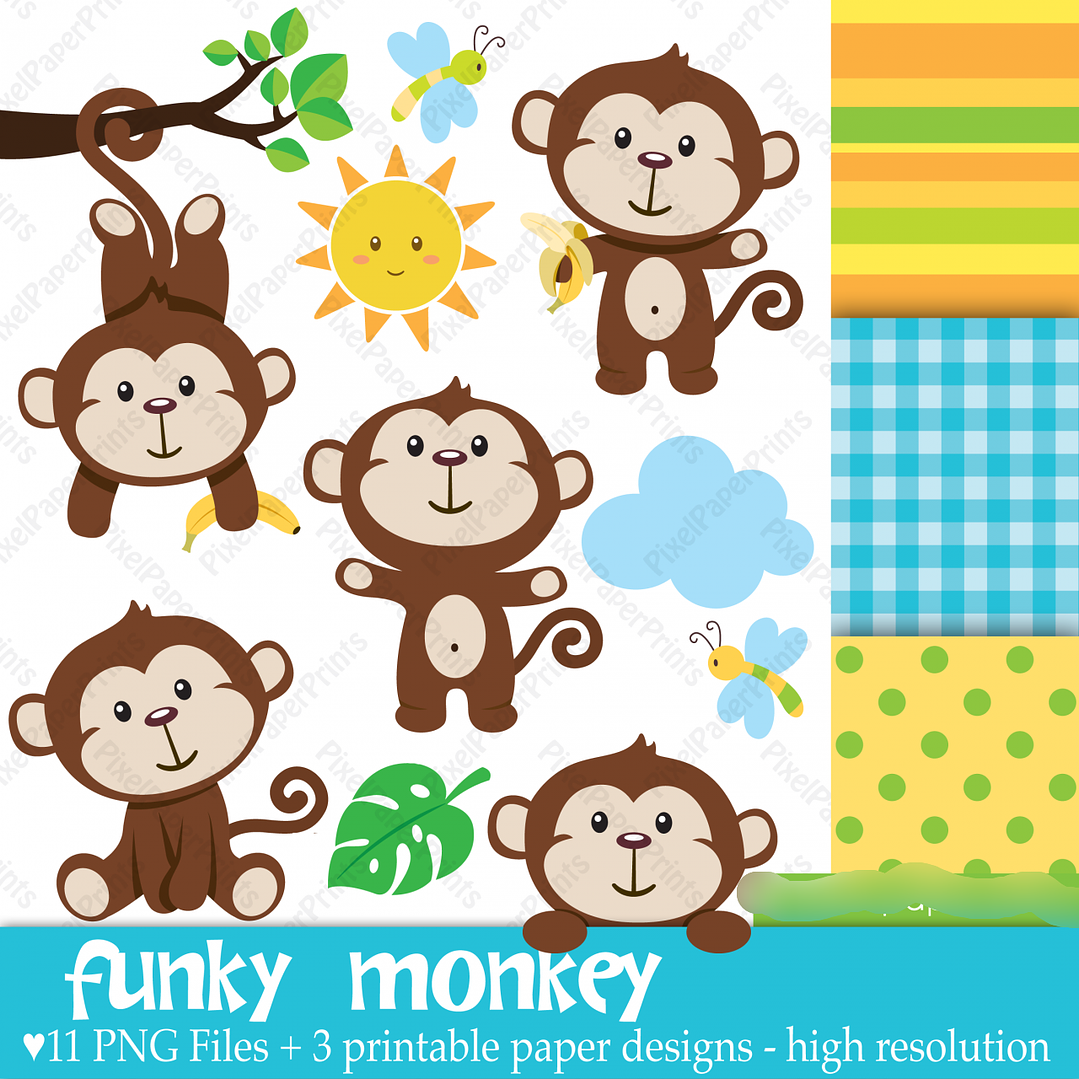 Kit Digital Macaquinhos Baby 1