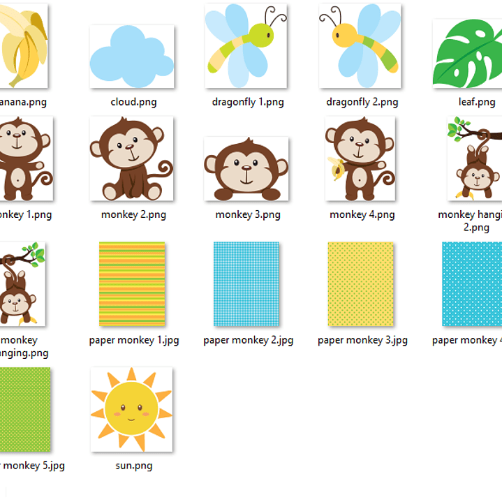 Kit Digital Macaquinhos Baby 2