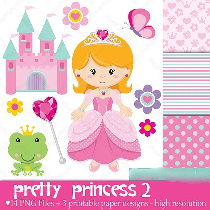 Kit Digital Princesinha  1