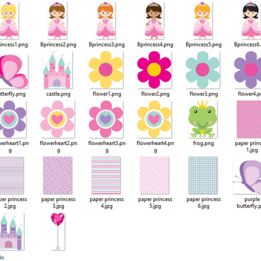 Kit Digital Princesinha  2