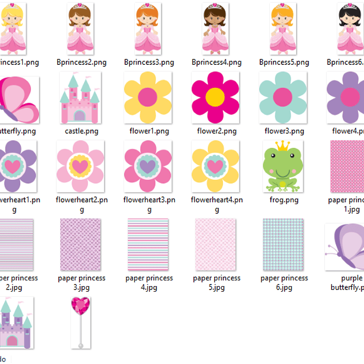 Kit Digital Princesinha  2