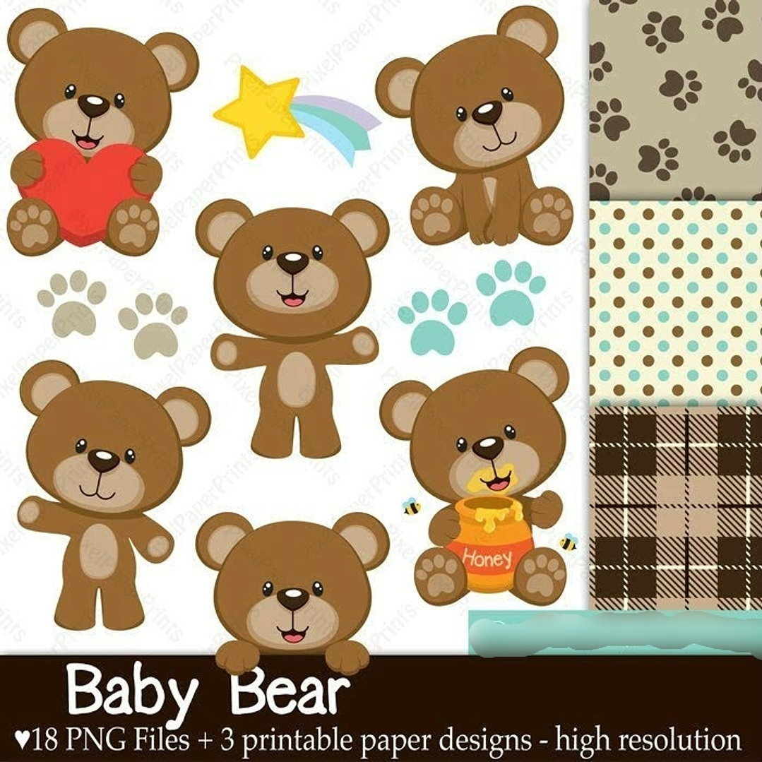 Kit Digital Ursinho Baby 1