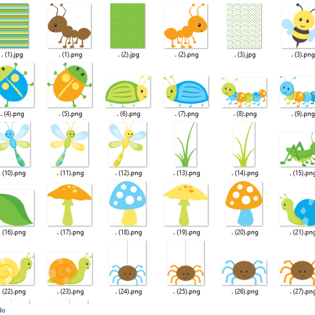 Kit Digital Insetos Felizes 2