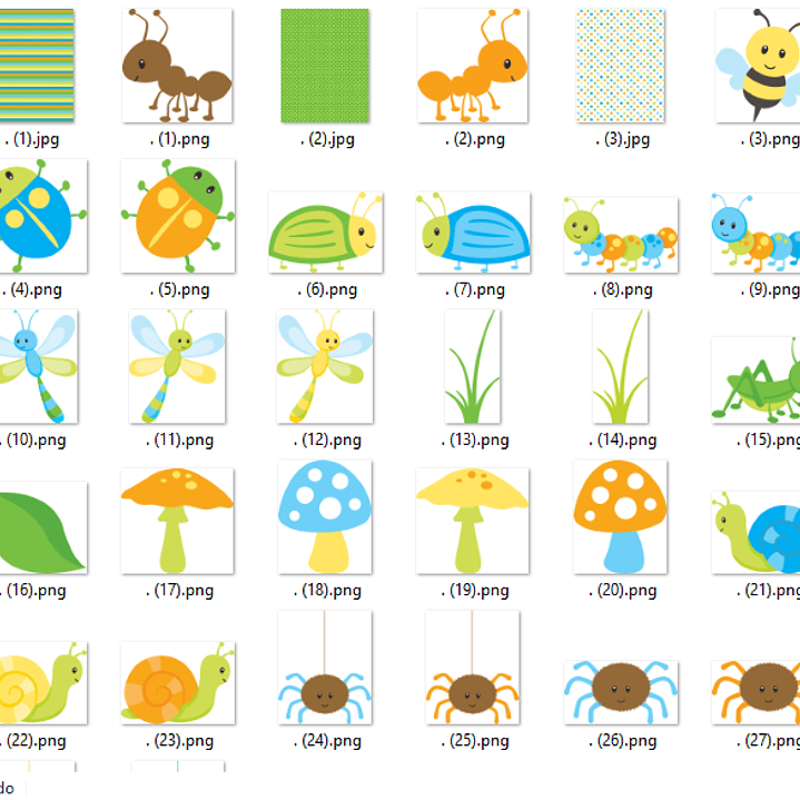 Kit Digital Insetos Felizes 2