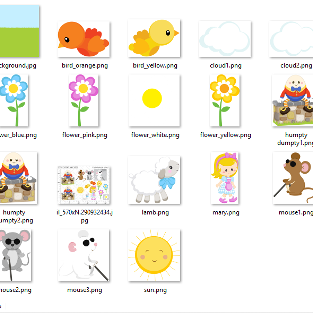 Kit Digital Cantoria Lunar Animais  2