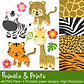 Kit Digital Animais Prints - Thumbnail 1