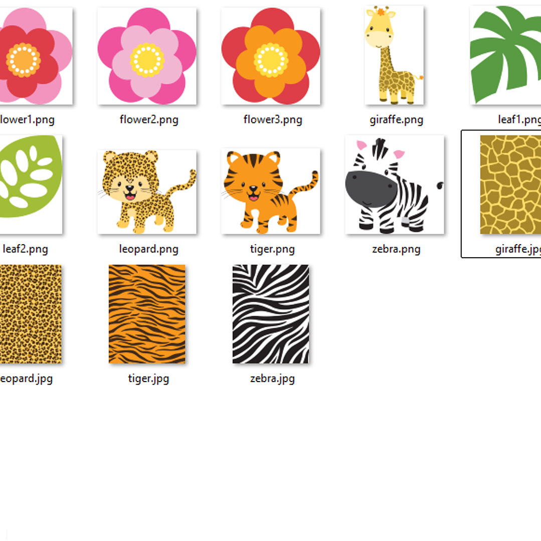 Kit Digital Animais Prints 2