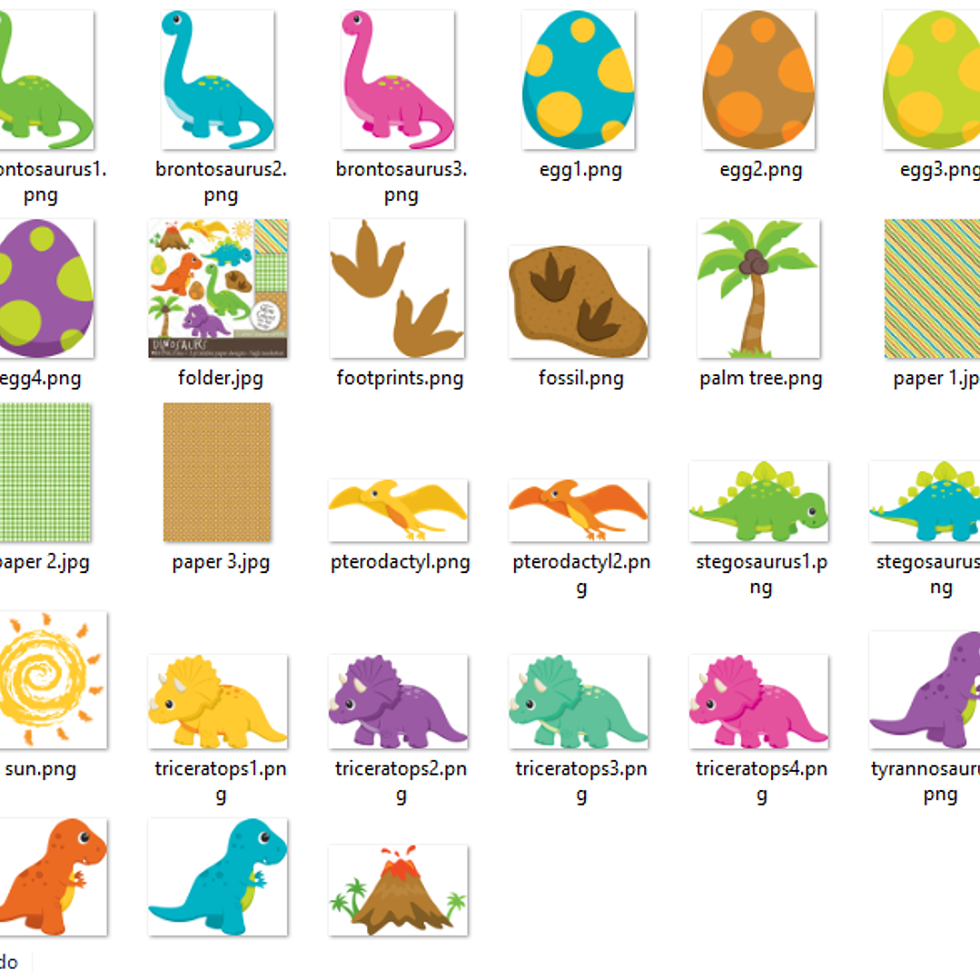 Kit Digital Dinossauros Baby 2