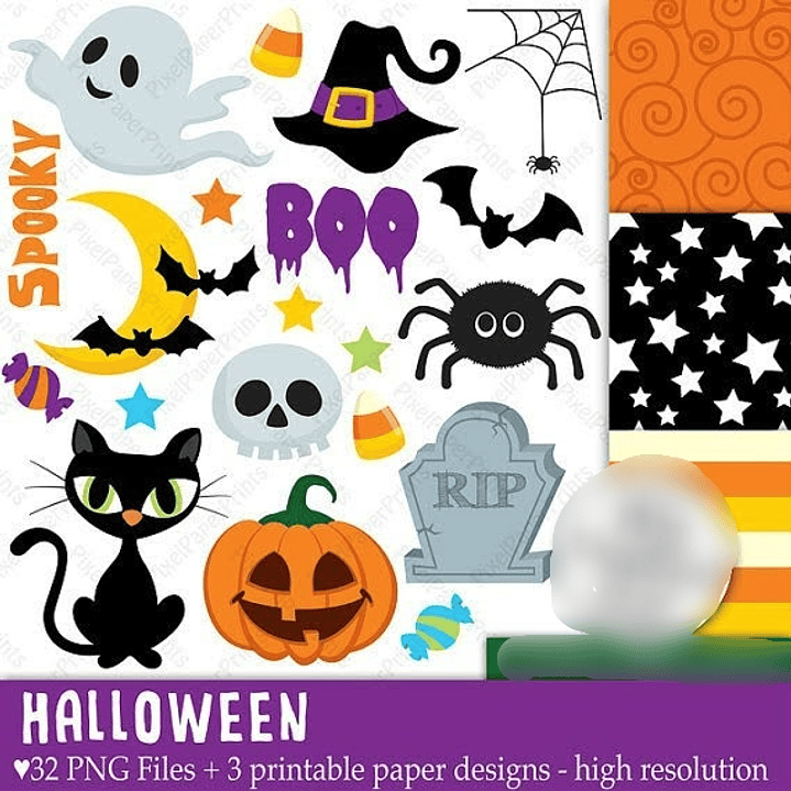 Kit Digital Halloween 1