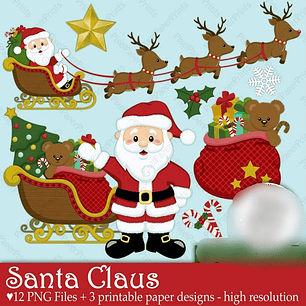 Kit Digital Papeis Natal 