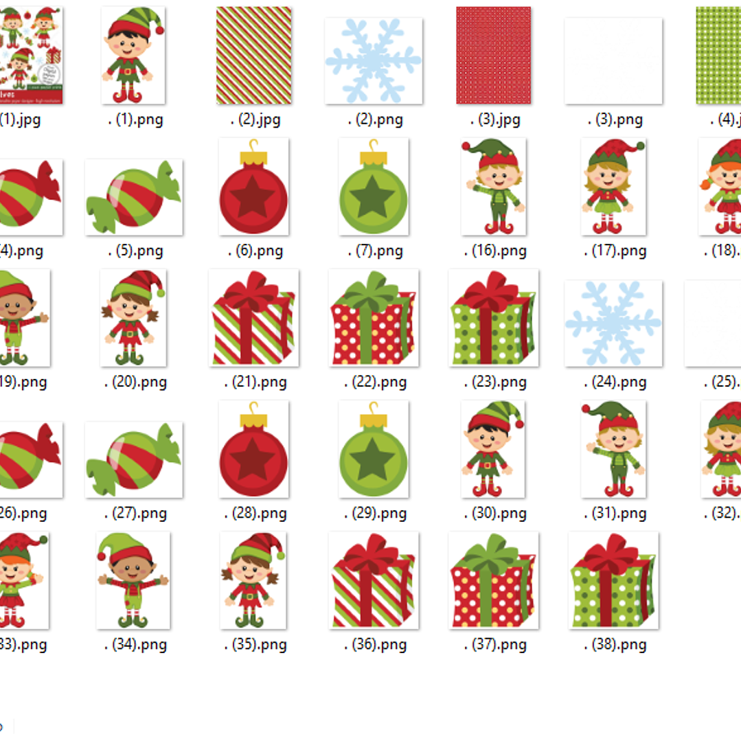 Kit Digital Elfos Felizes 2