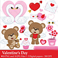 Kit Digital Ursinhos Cupidos  - Thumbnail 1