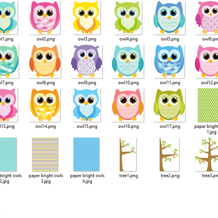 Kit Digital Corujinhas Amigas  2