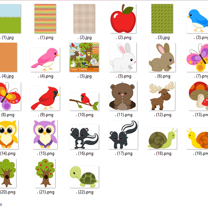 Kit Digital Amigos Na Floresta  2