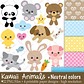 Kit Digital Animais Fofinhos  - Thumbnail 1