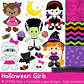 Kit Digital Halloween Girls - Thumbnail 1
