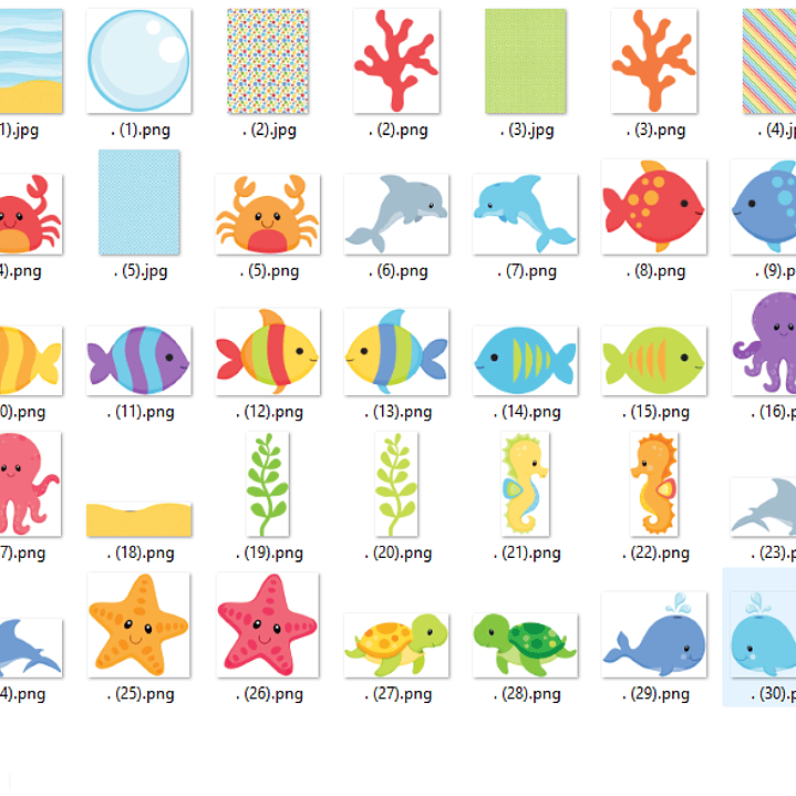 Kit Digital Fundo do Mar  2