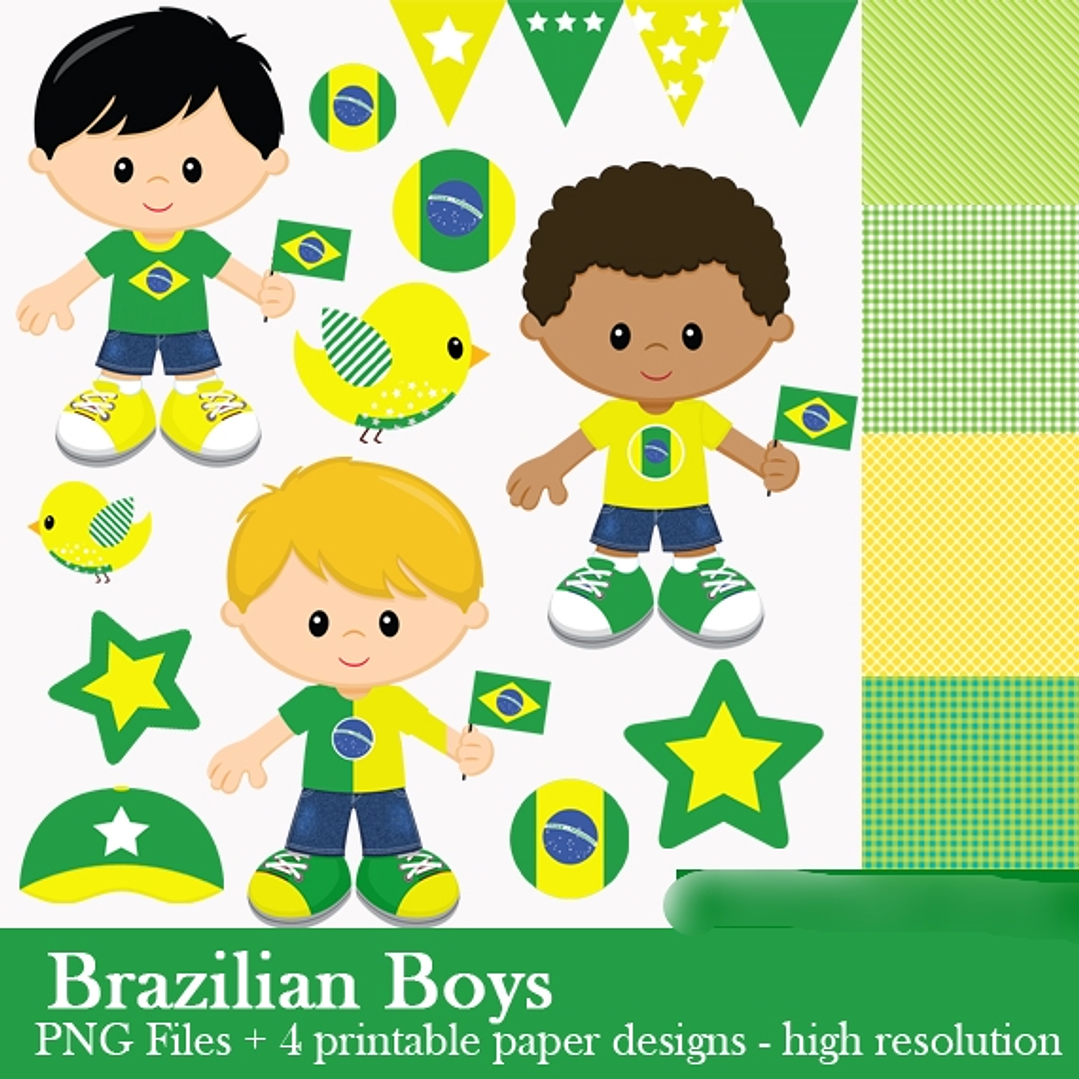 Kit Digital Brazil Boy 1