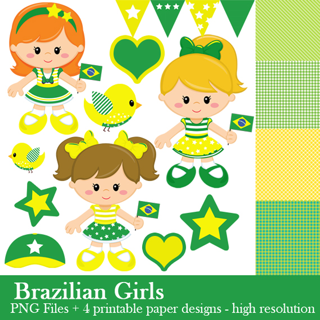 Kit Digital Brazil Girls 1