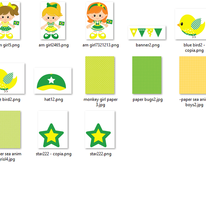 Kit Digital Brazil Girls 2