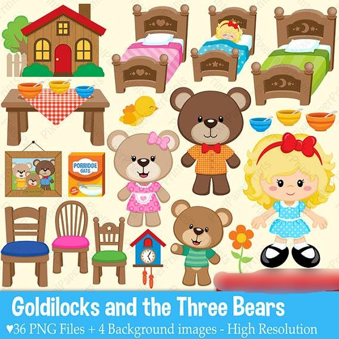 Kit Digital Menina e Ursinhos  1