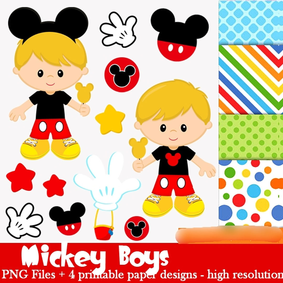 Kit Digital Mickey Boys 1