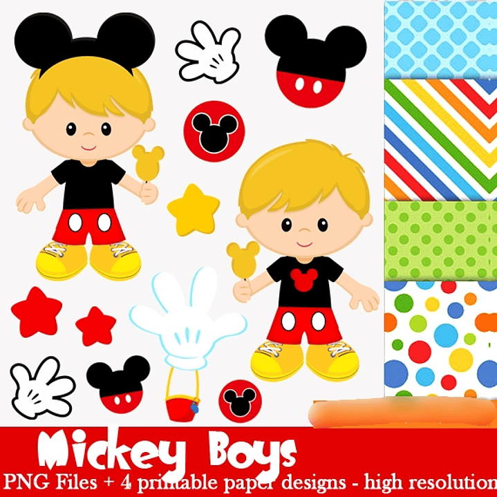 Kit Digital Mickey Boys 1