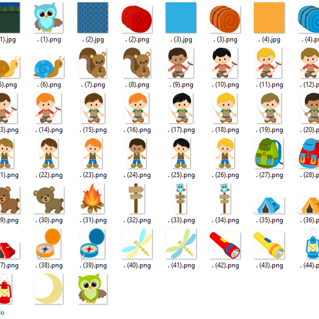 Kit Digital Acampamento Menino  2