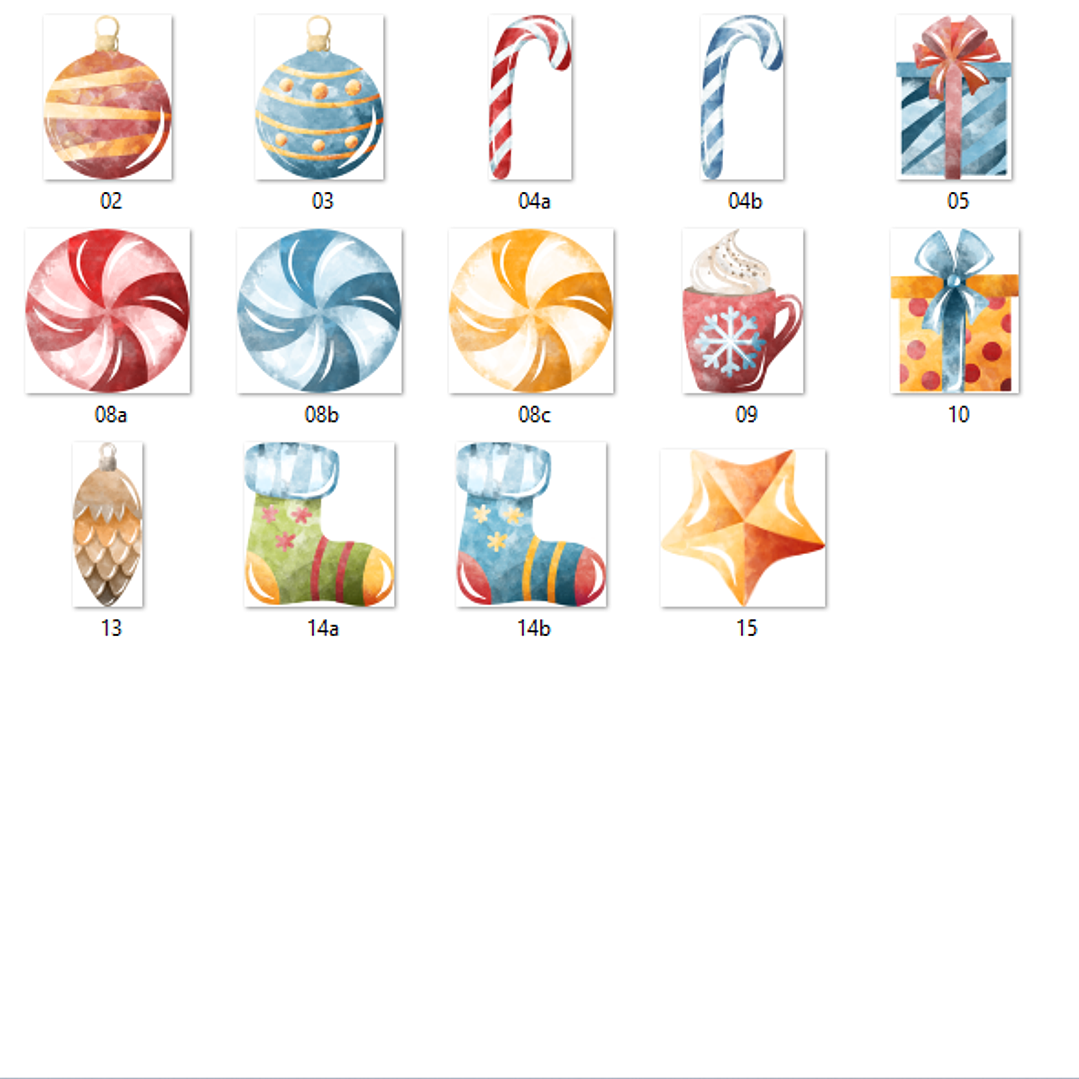 Kit Digital Acessorios de Natal  2