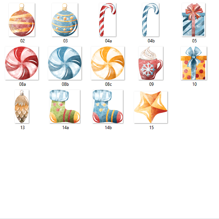 Kit Digital Acessorios de Natal  2