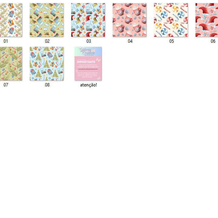 Kit Digital Papeis Natal  2