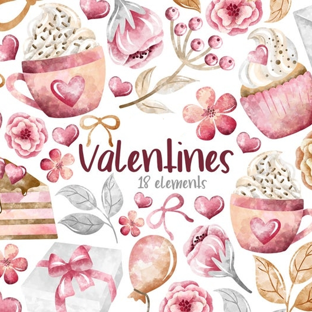 Kit Digital Papeis Flores Rosa 1