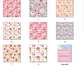Kit Digital Papeis Flores Rosa - Thumbnail 2
