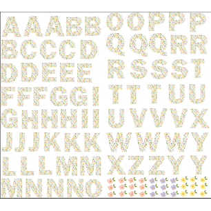 Arquivo Caneca DTF UV Alfabeto Floral 